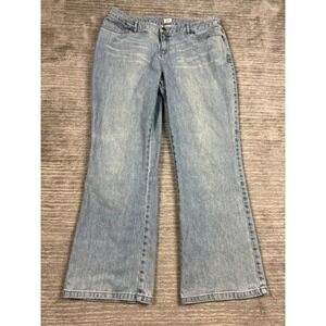 J.Jill Jeans Womens 14P Light Blue Stretch Straight Leg Denim 51-6100 Petite